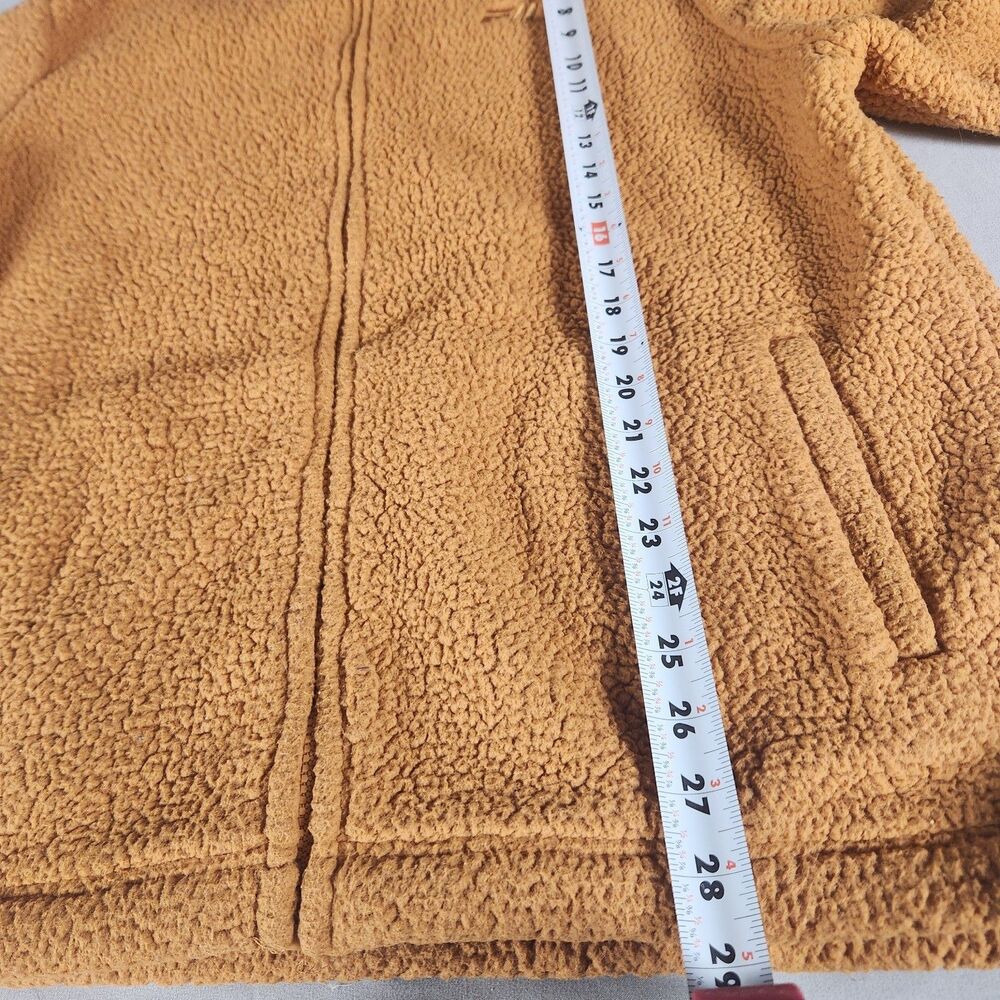 Fila Sherpa Fleece Jacket Mens Xl Brown Full Zip Teddy Pile Coat View 5